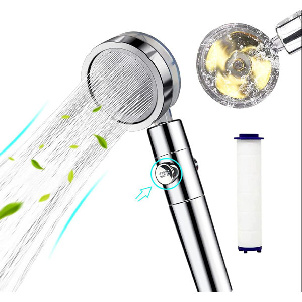 newlife1986 Handheld Turbocharged Pressure Propeller Shower,Propeller